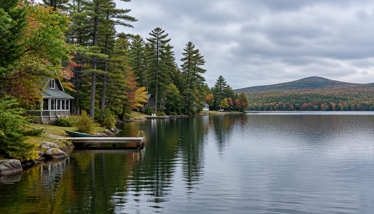 Bow Lake in Barrington, New Hampshire