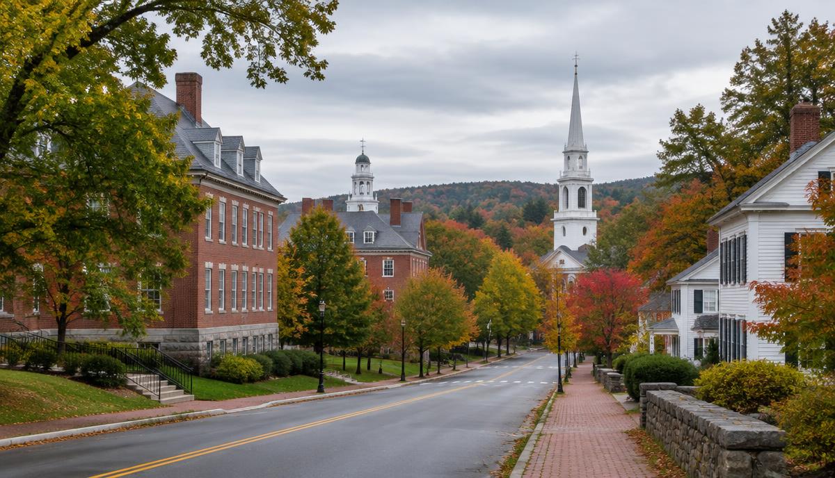 Durham, New Hampshire near the university
