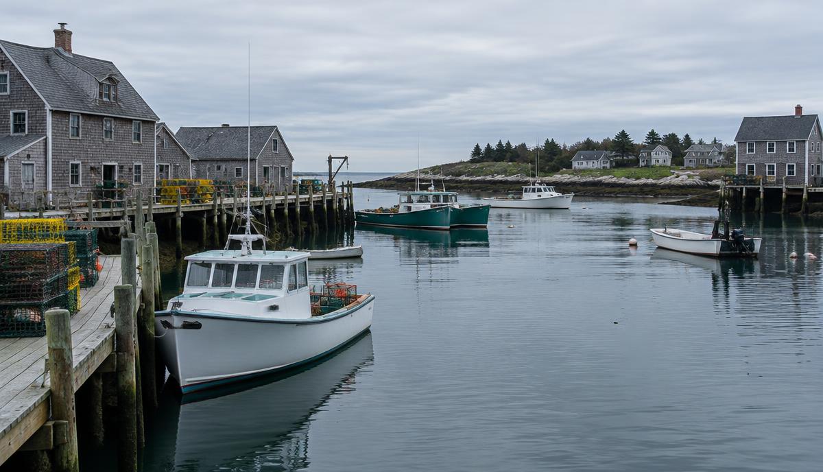 Dock Square in Kennebunkport, Maine
