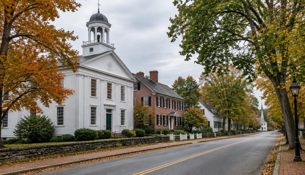 South Berwick village center in Maine