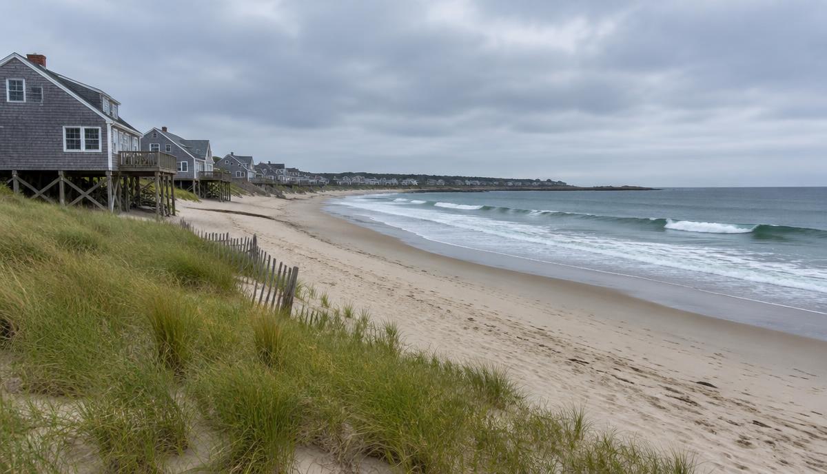 Wells Beach in Maine